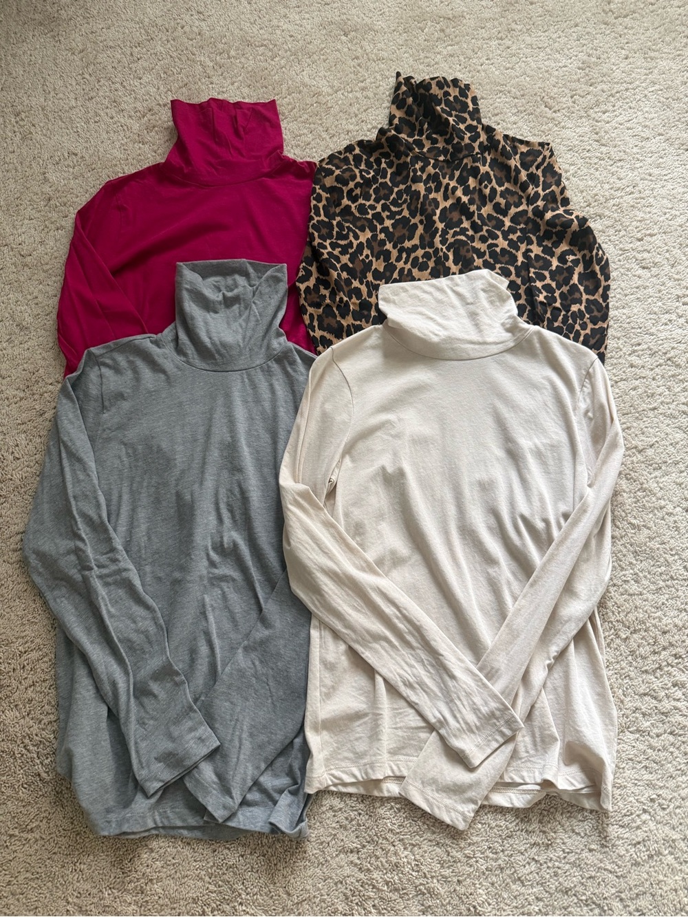 J Crew Tissue turtlenecks